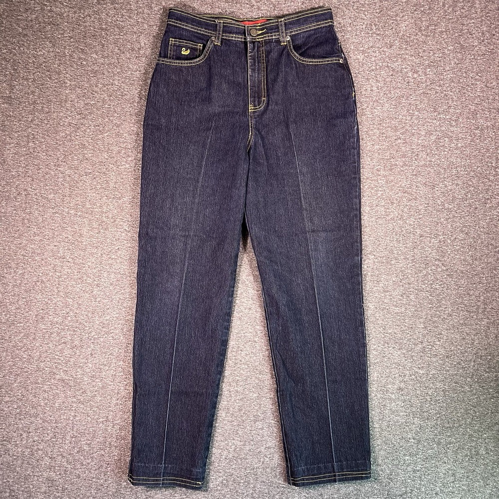 Gloria Vanderbilt Jeans Womens 30x28 Dark Wash Straight High Rise Vintage Grunge